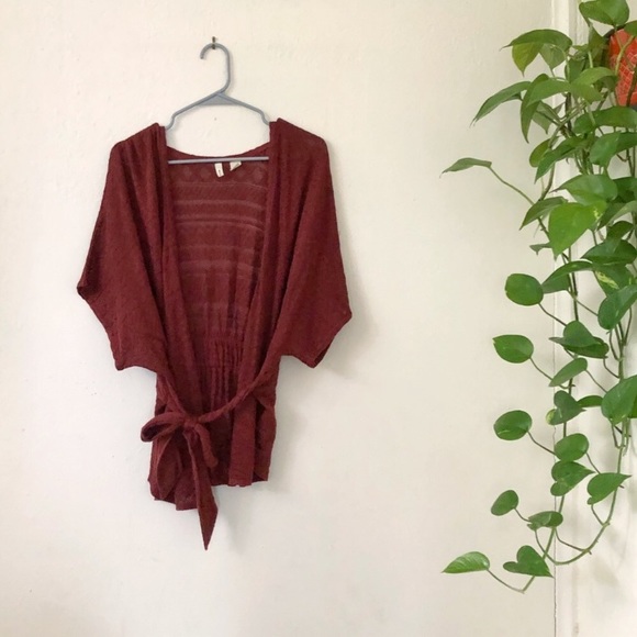 Anthropologie Sweaters - Anthropology Rust Orange Moth Cardigan